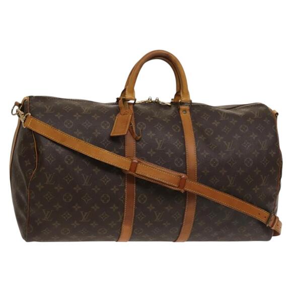 LOUIS VUITTON Monogram Keepall Bandouliere 55 Boston Bag M41414 - Picture 1 of 16